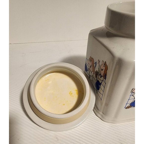 Vintage Tetley Tea musical tea canister & lid Royal Winton UK; Lid Plays Music - Picture 5 of 8